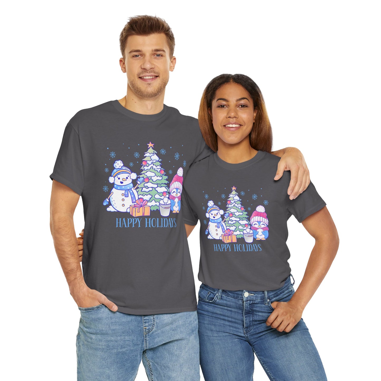 Christmas Holiday Unisex Tee - Happy Holidays