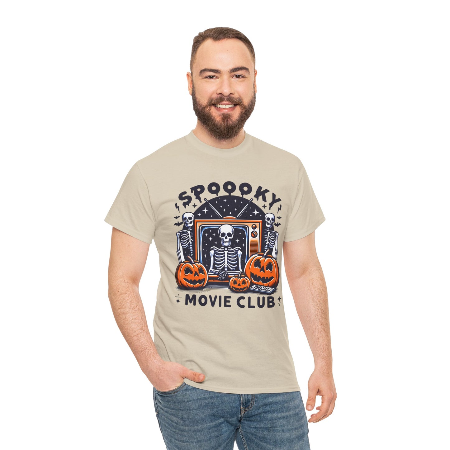 Spooky Movie Club Theme -  Unisex Cotton Tee