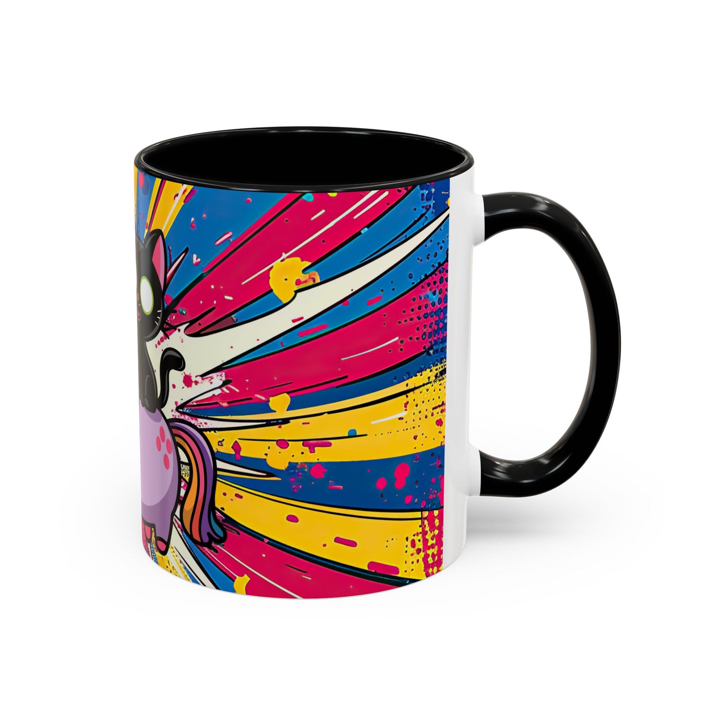 Giddy Up There's Chaos To Spread, Unicorn Cat Design - (11oz or 15oz) Coffee Mug