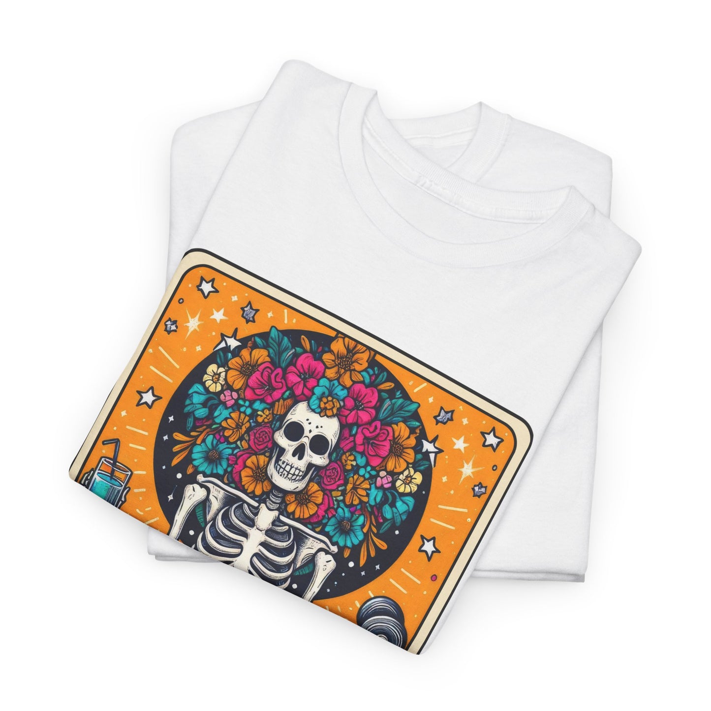 Gymaholic Skeleton Tarot - Unisex Tee Shirt