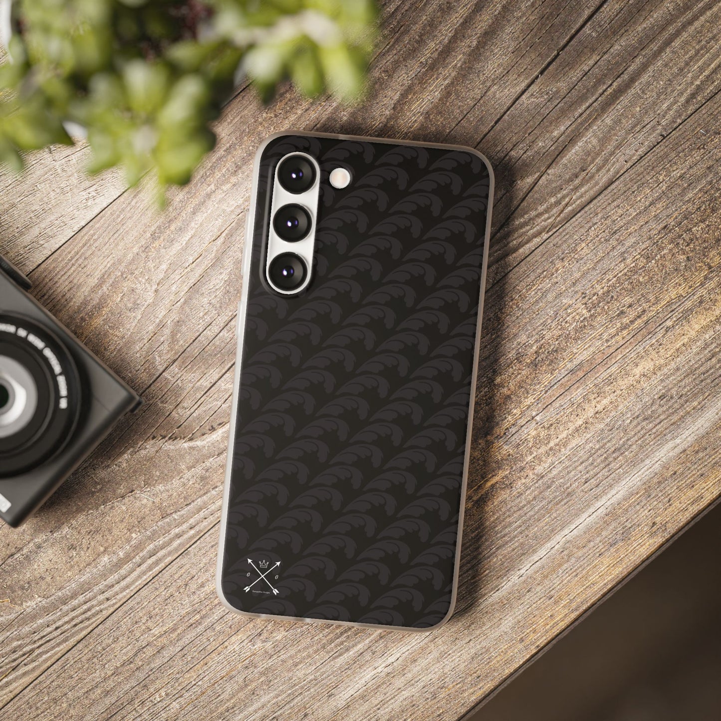 Beautiful Beloved Flourish (black/black) - Flexi Phone Cases