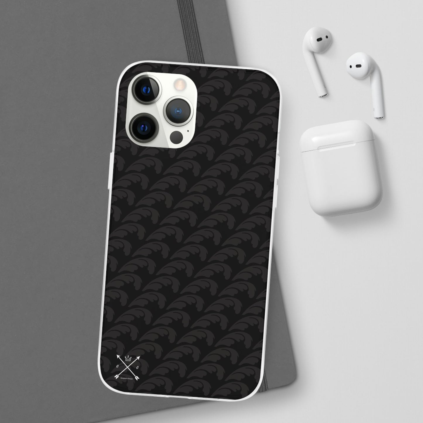 Beautiful Beloved Flourish (black/black) - Flexi Phone Cases