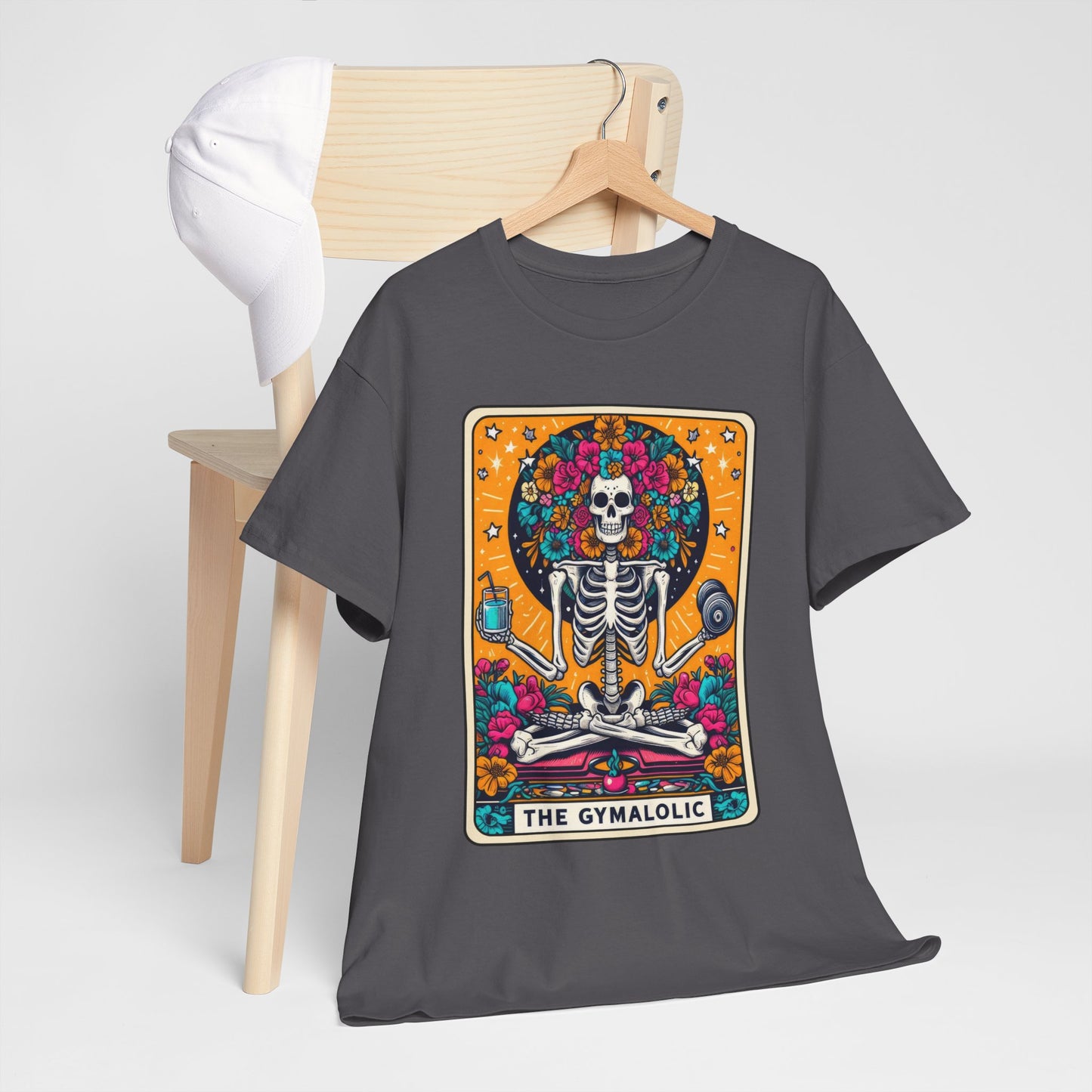 Gymaholic Skeleton Tarot - Unisex Tee Shirt