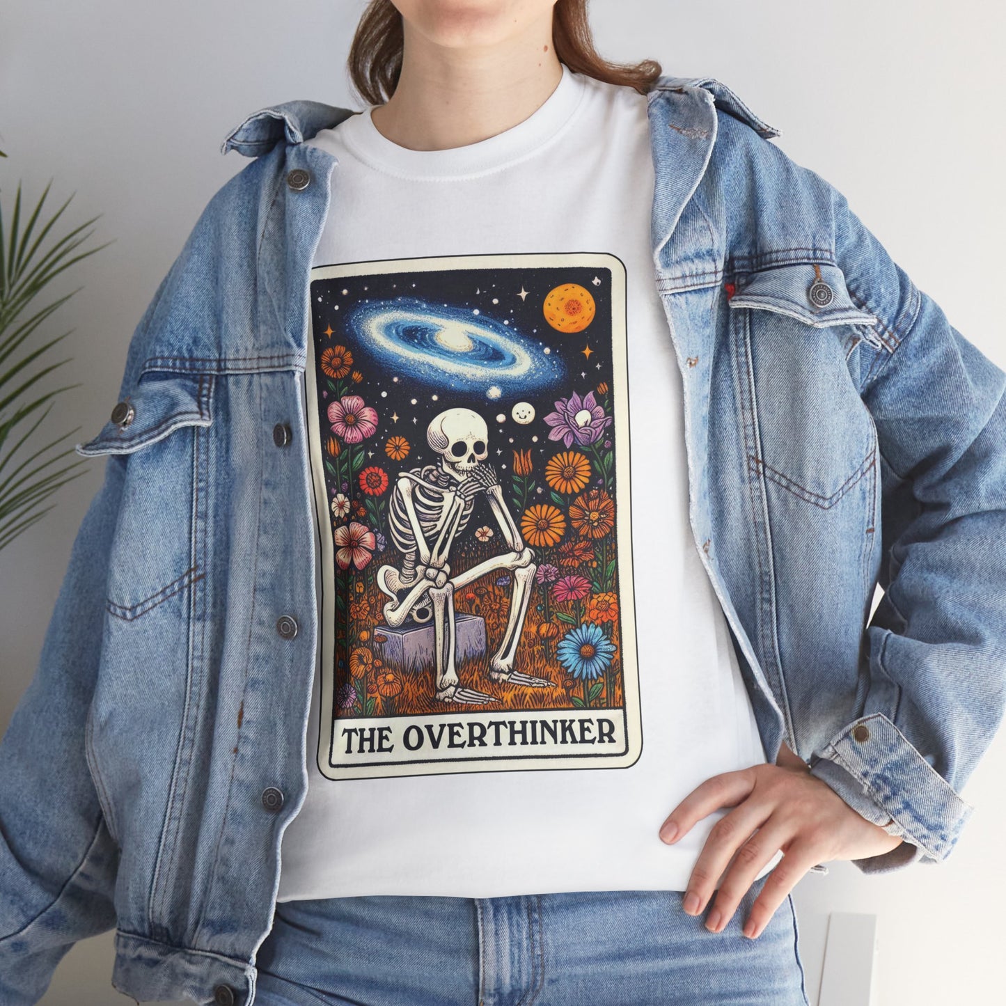 The Overthinker Skeletal Tarot - Unisex T-shirt