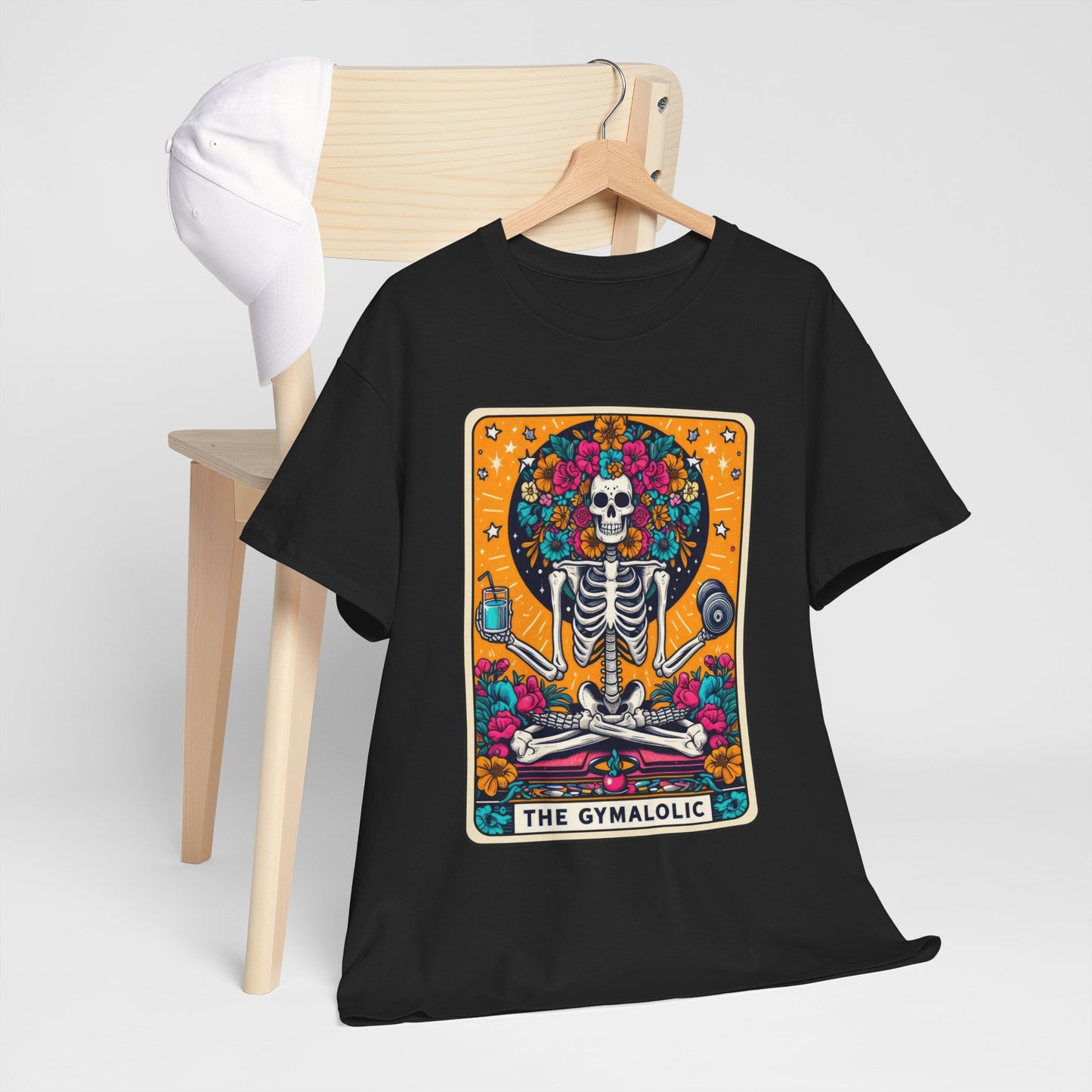 Gymaholic Skeleton Tarot - Unisex Tee Shirt