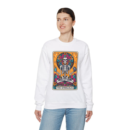 Gymaholic Skeleton Tarot Card - Unisex Heavy Blend™ Sweatshirt