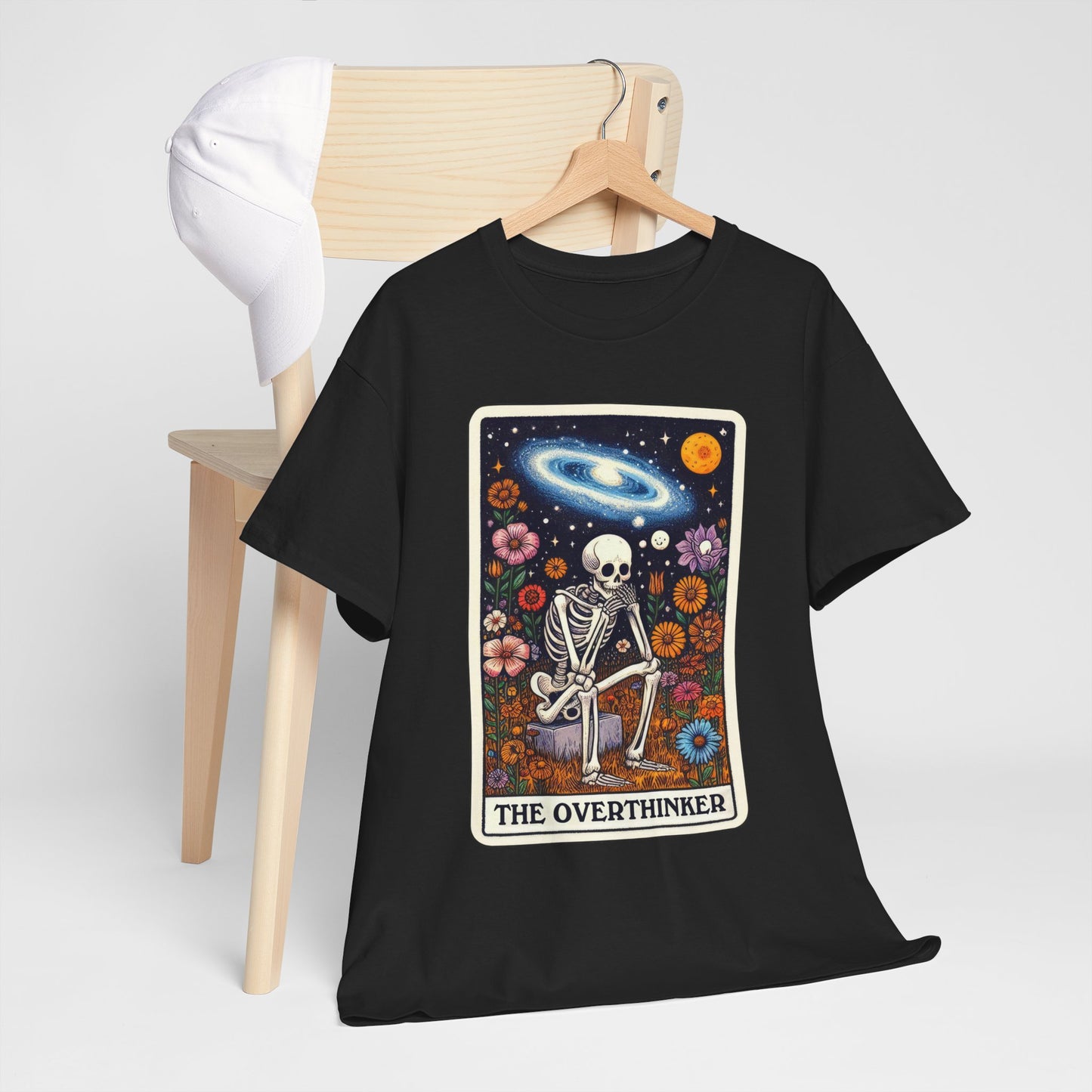 The Overthinker Skeletal Tarot - Unisex T-shirt