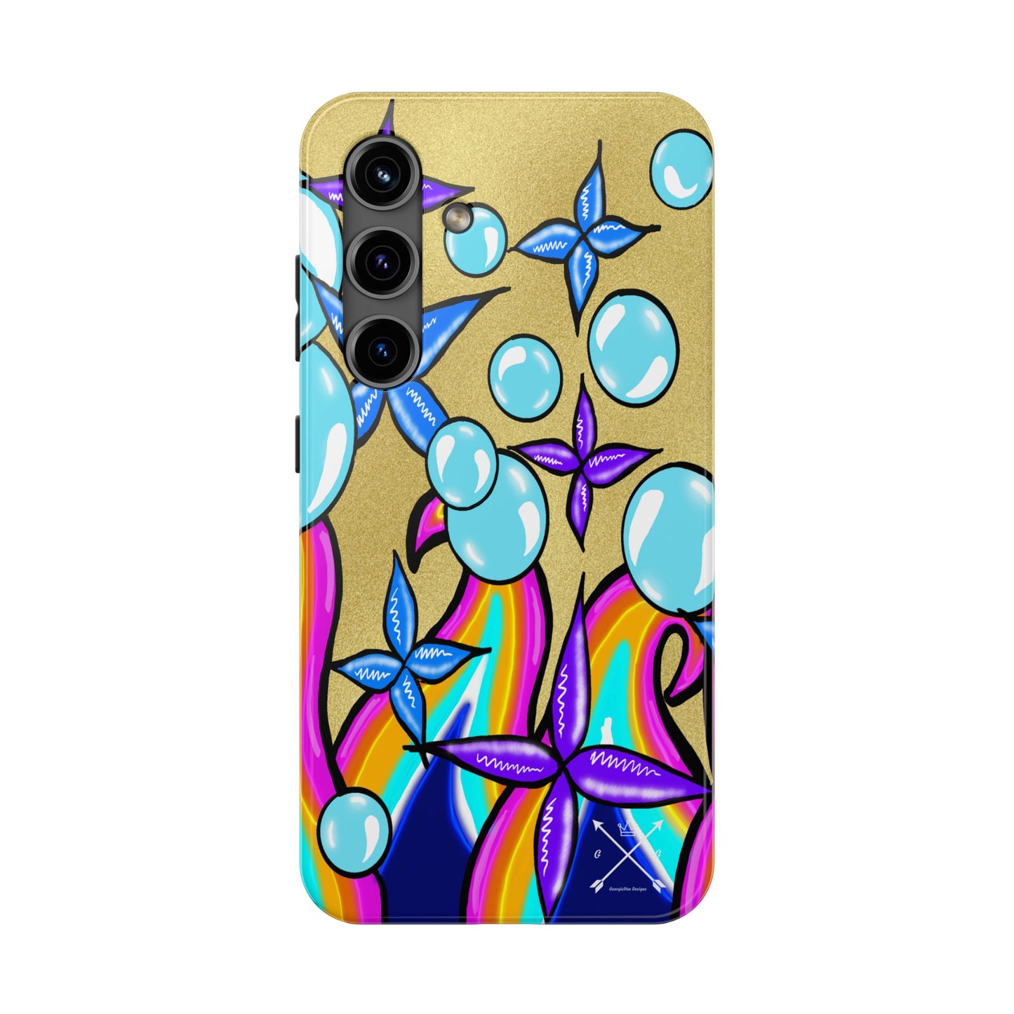 Bubble Rave (abstract art) - Tough iPhone Cases