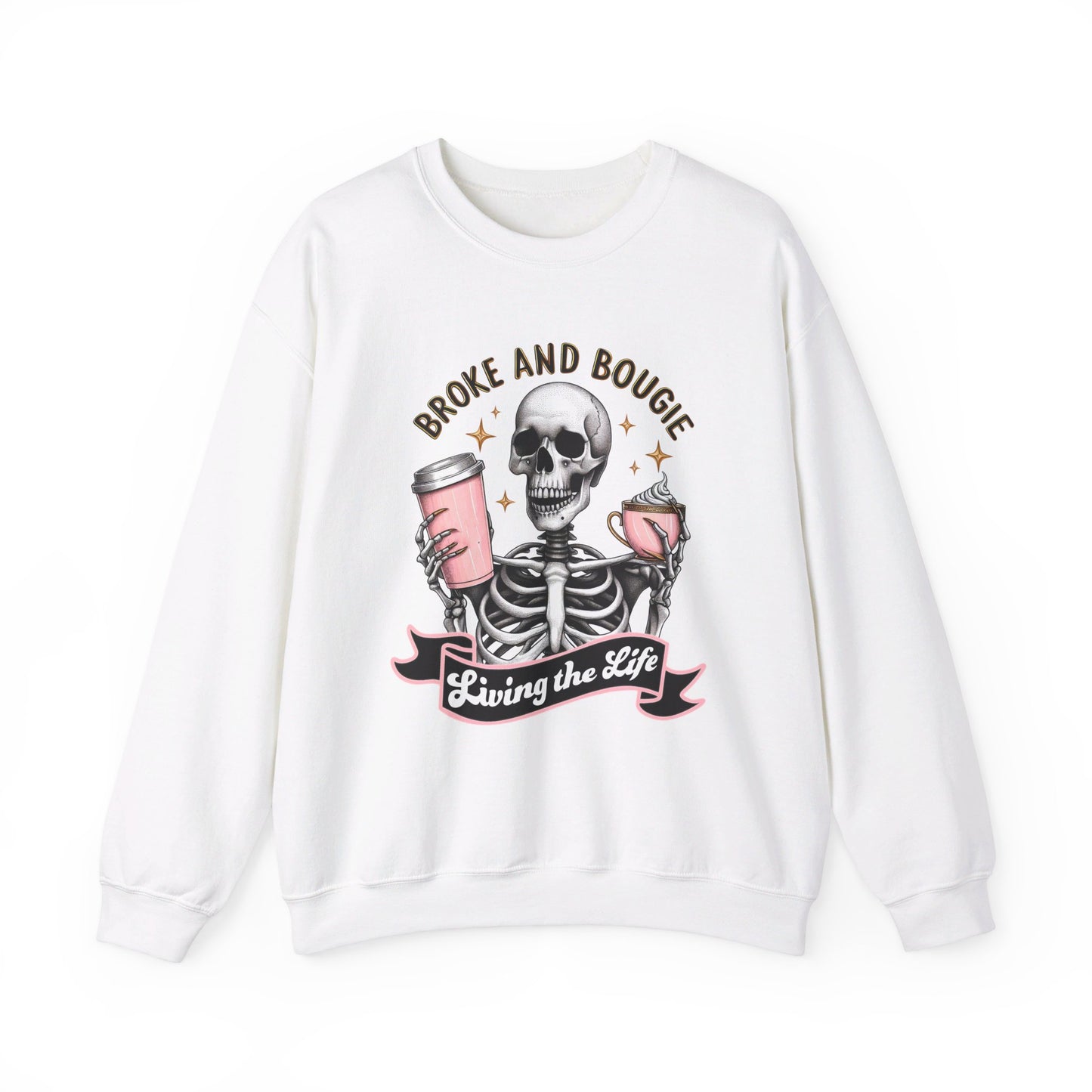 Broke and Bougie - Unisex Heavy Blend™ Crewneck Sweatshirt