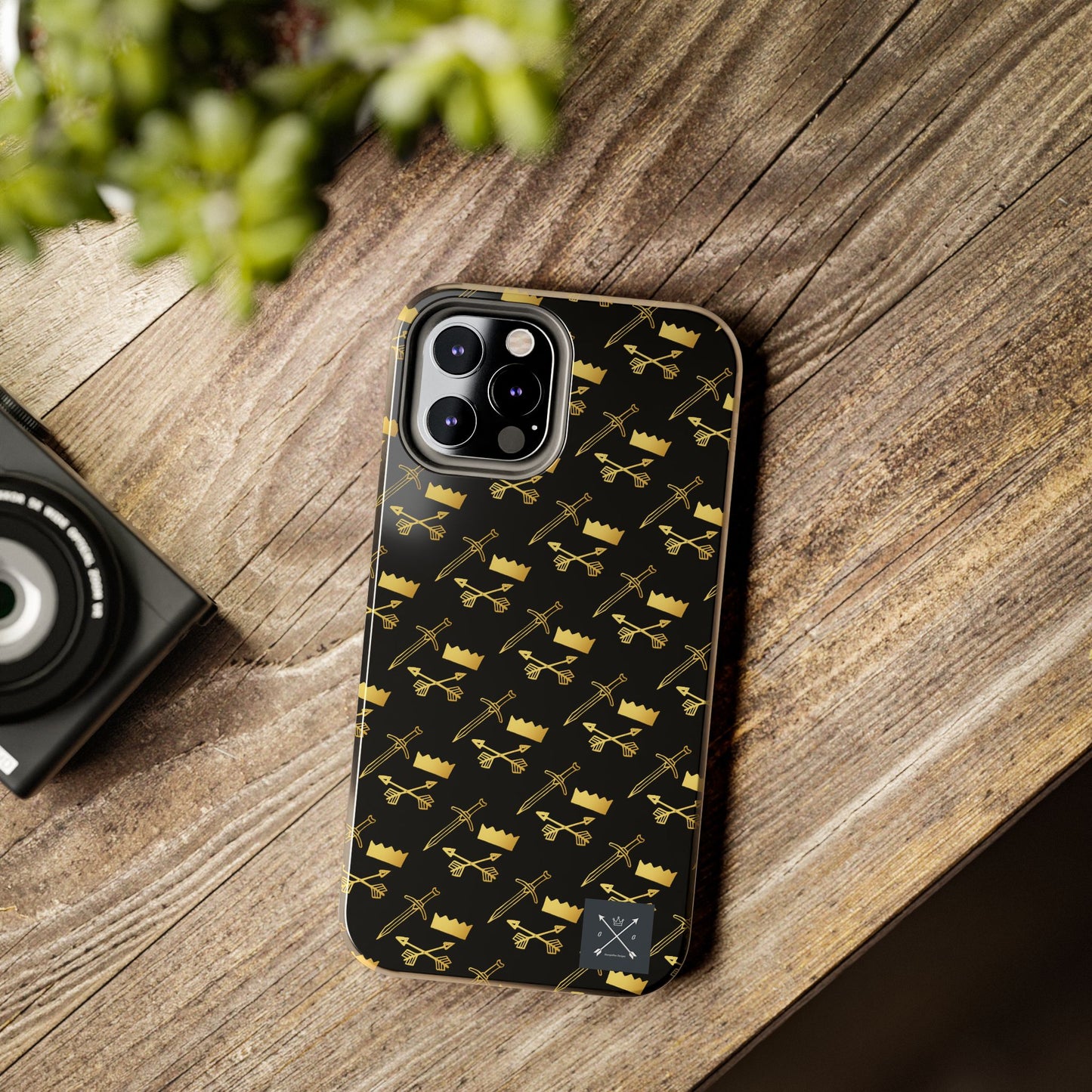 Gold and Bold Warrior (pattern) - Tough Phone Cases