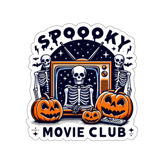 Spooky Movie Club Themed - Kiss-cut Stickers