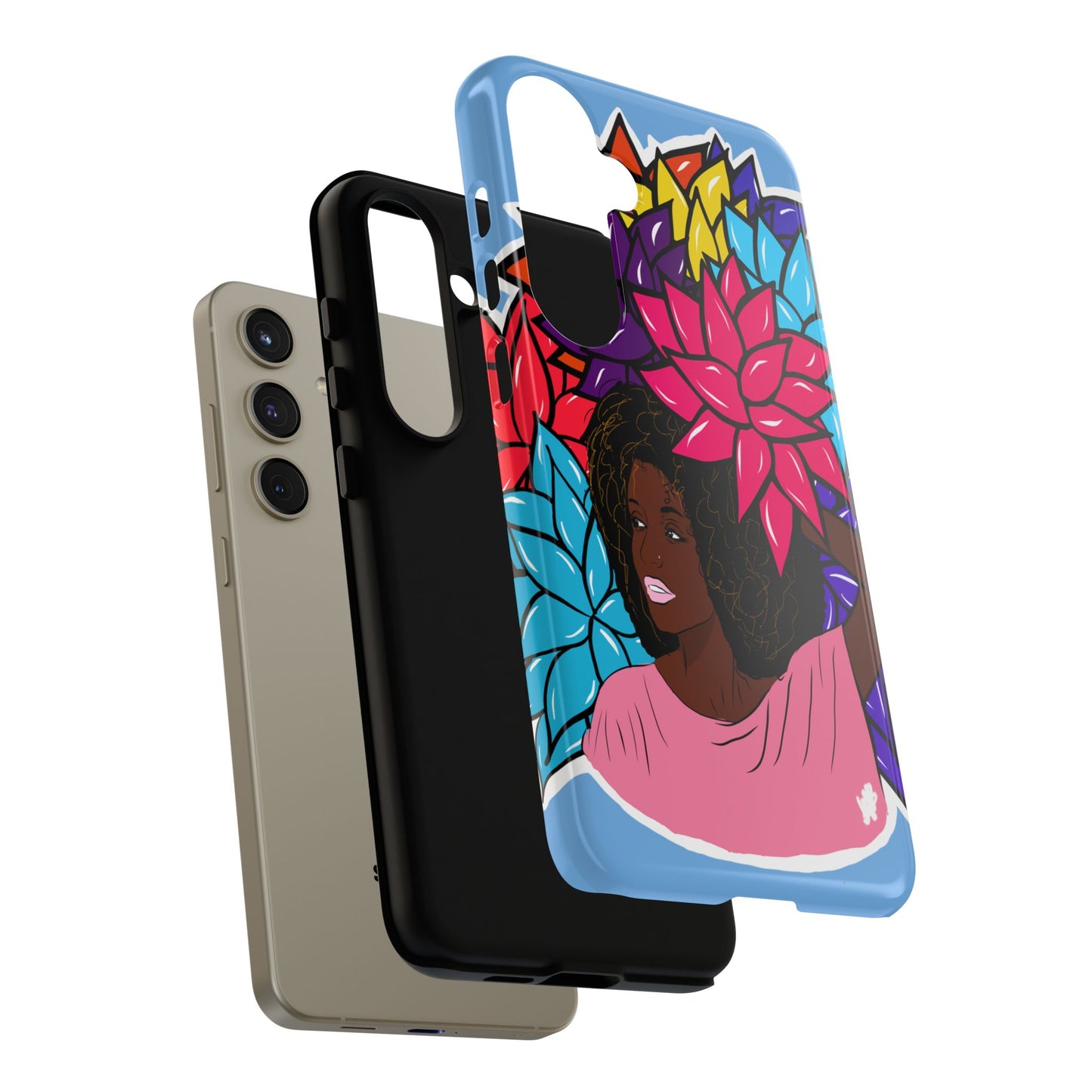 Beauty with Flowers - Tough Phone Cases