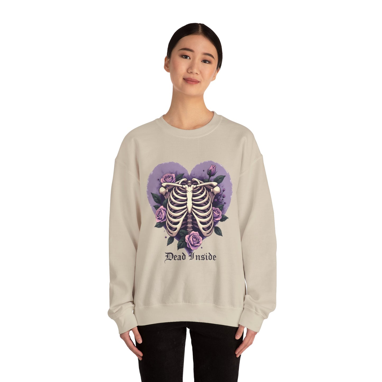 Dead Inside Ribcage Heart - Sweatshirt