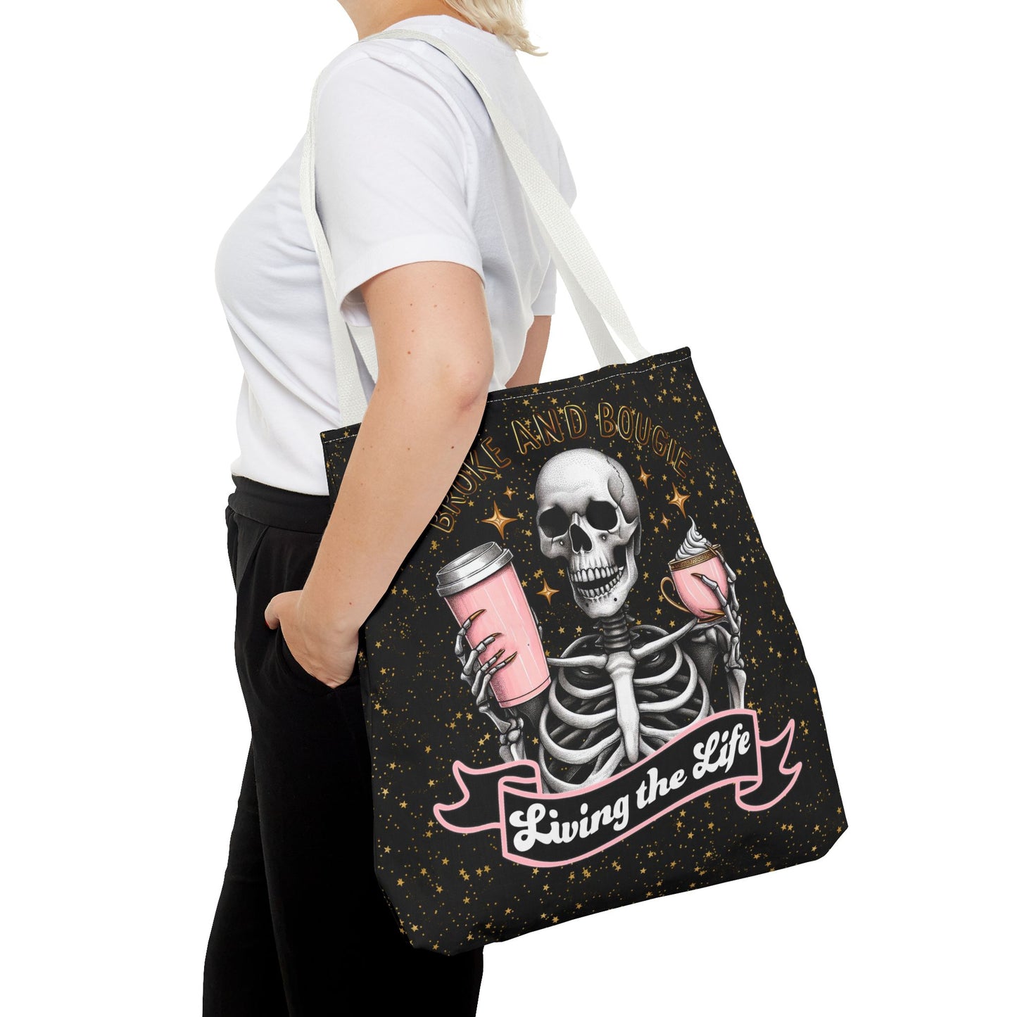 Broke and Bougie - Tote Bag (AOP)