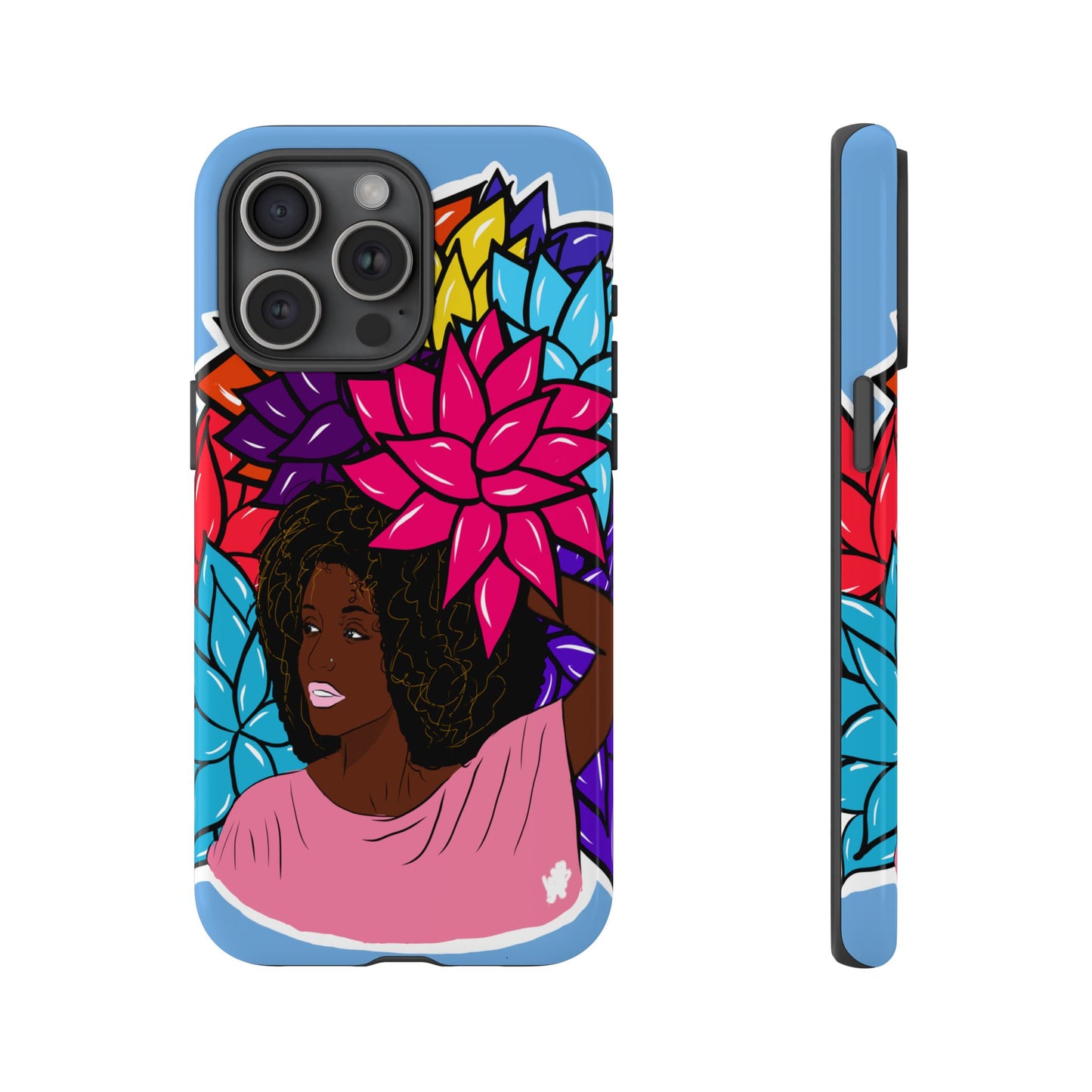 Beauty with Flowers - Tough Phone Cases