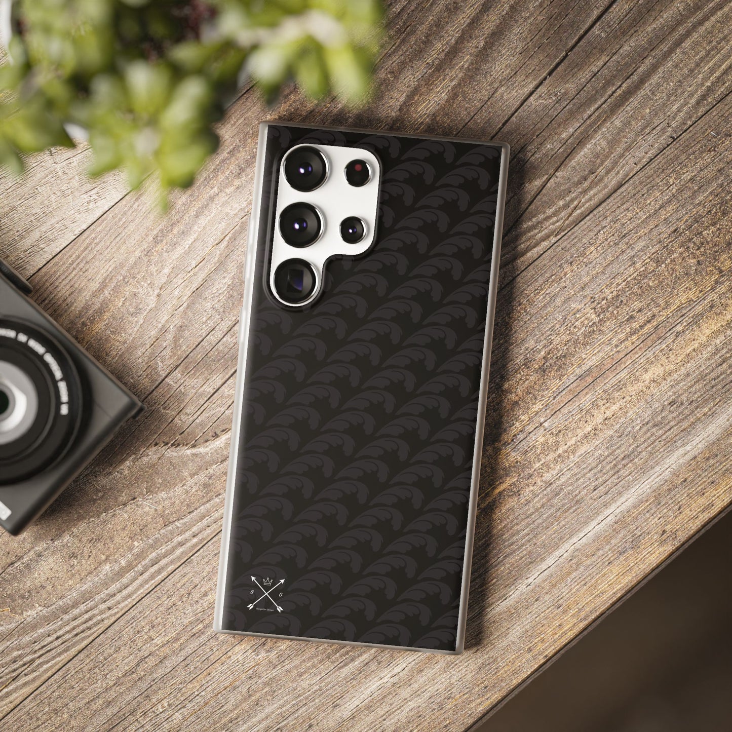 Beautiful Beloved Flourish (black/black) - Flexi Phone Cases