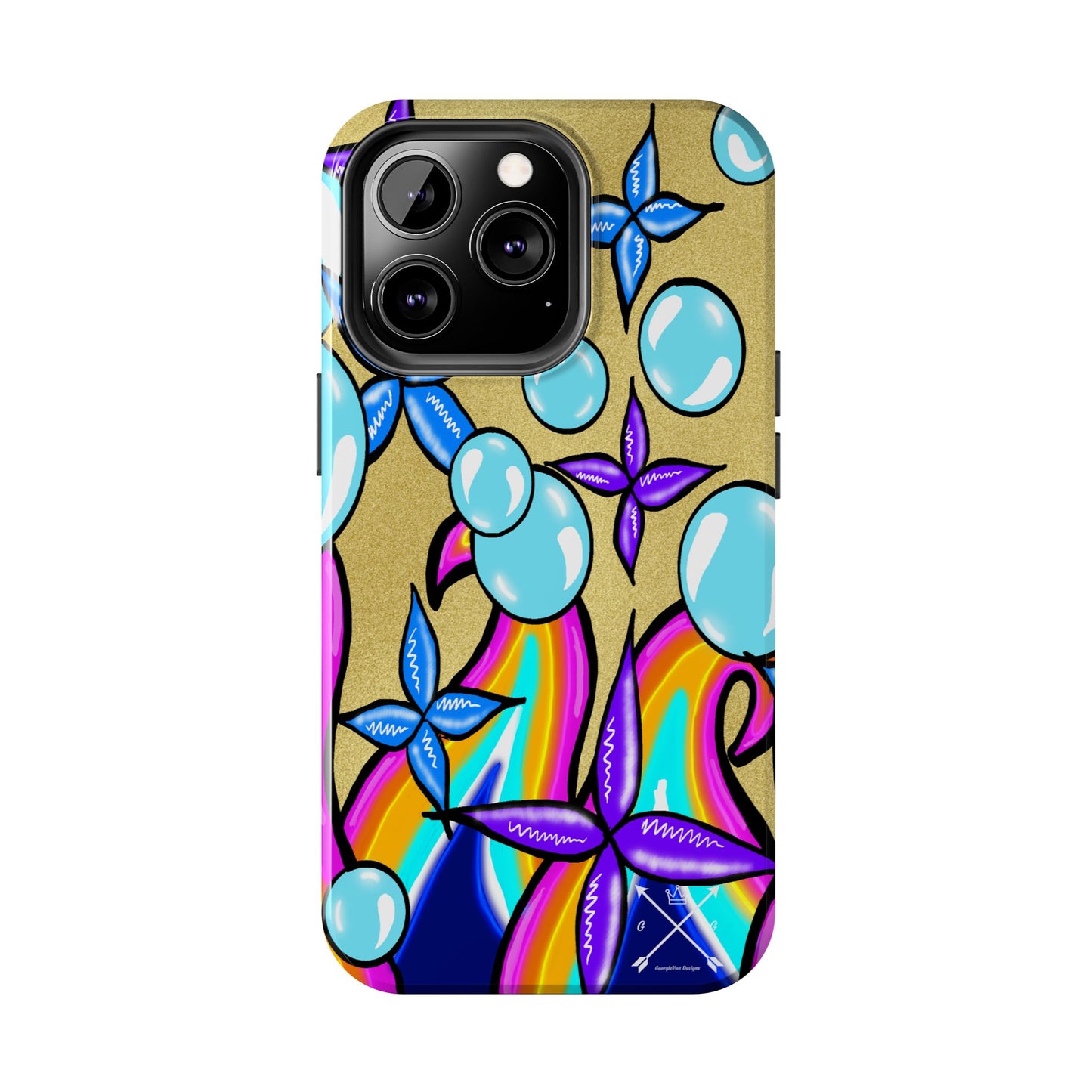 Bubble Rave (abstract art) - Tough iPhone Cases