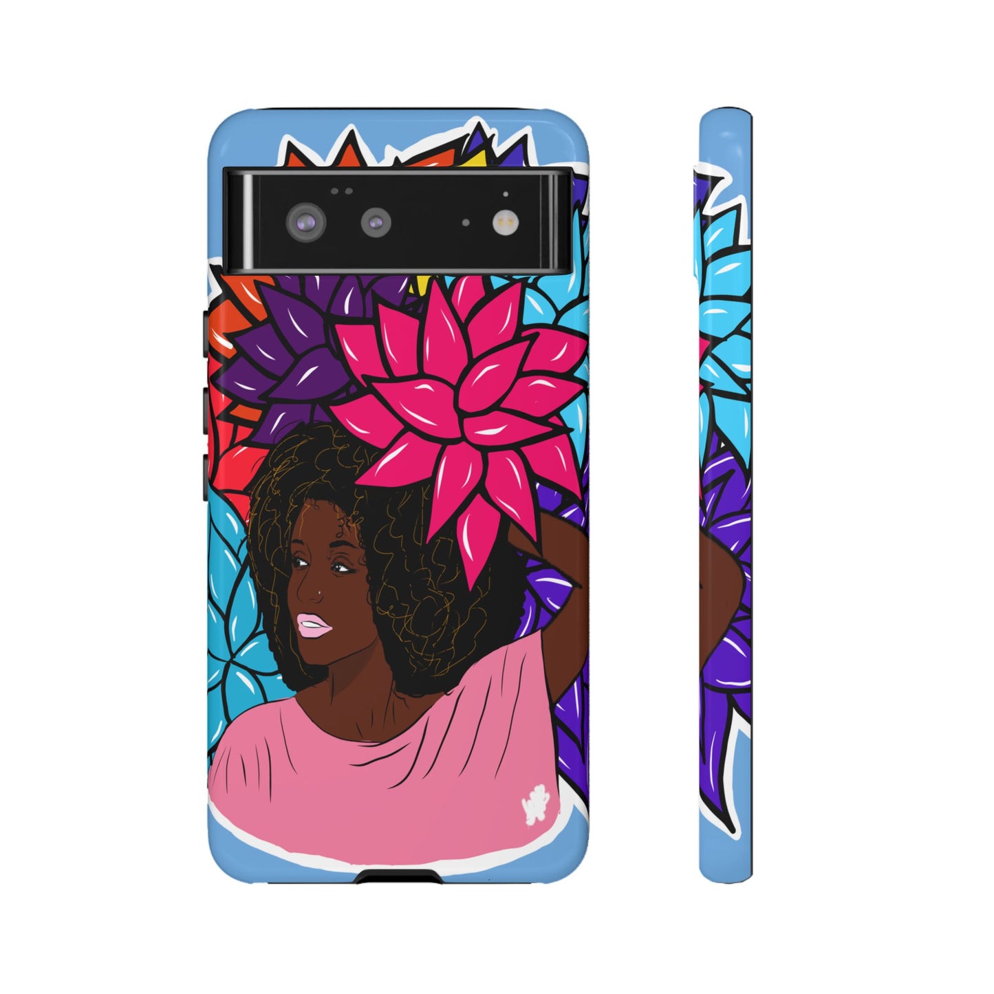 Beauty with Flowers - Tough Phone Cases