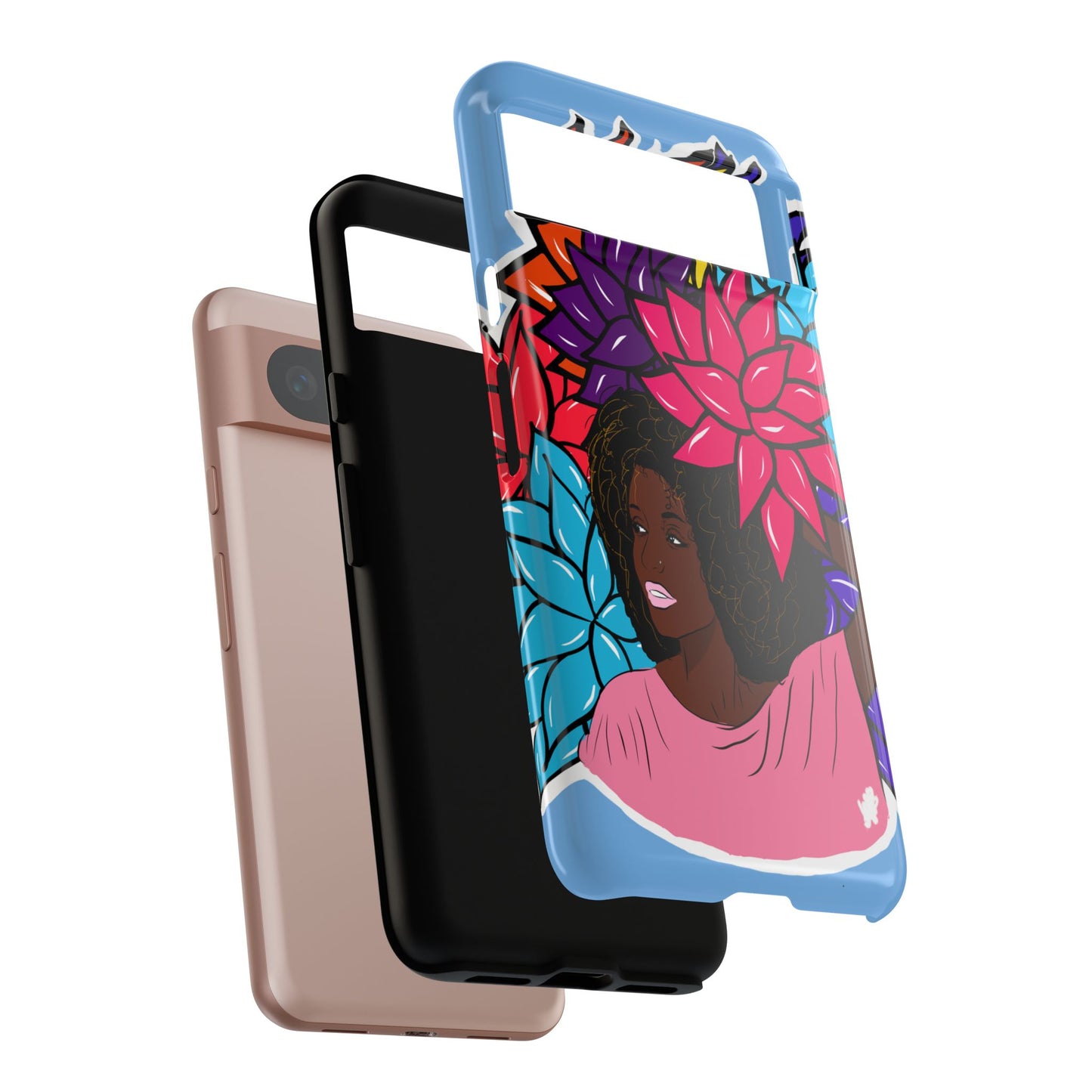 Beauty with Flowers - Tough Phone Cases