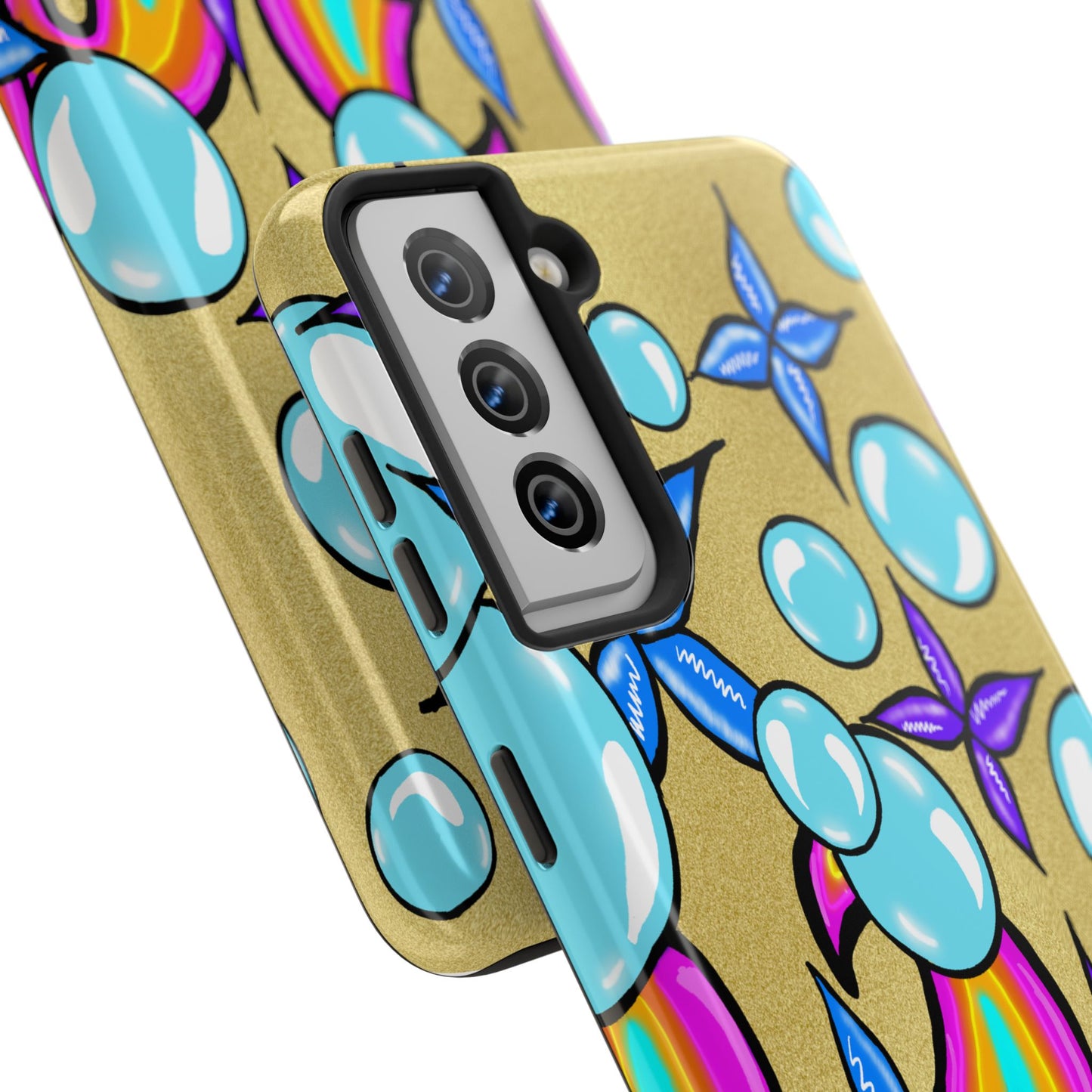 Bubble Rave (abstract art) - Tough iPhone Cases