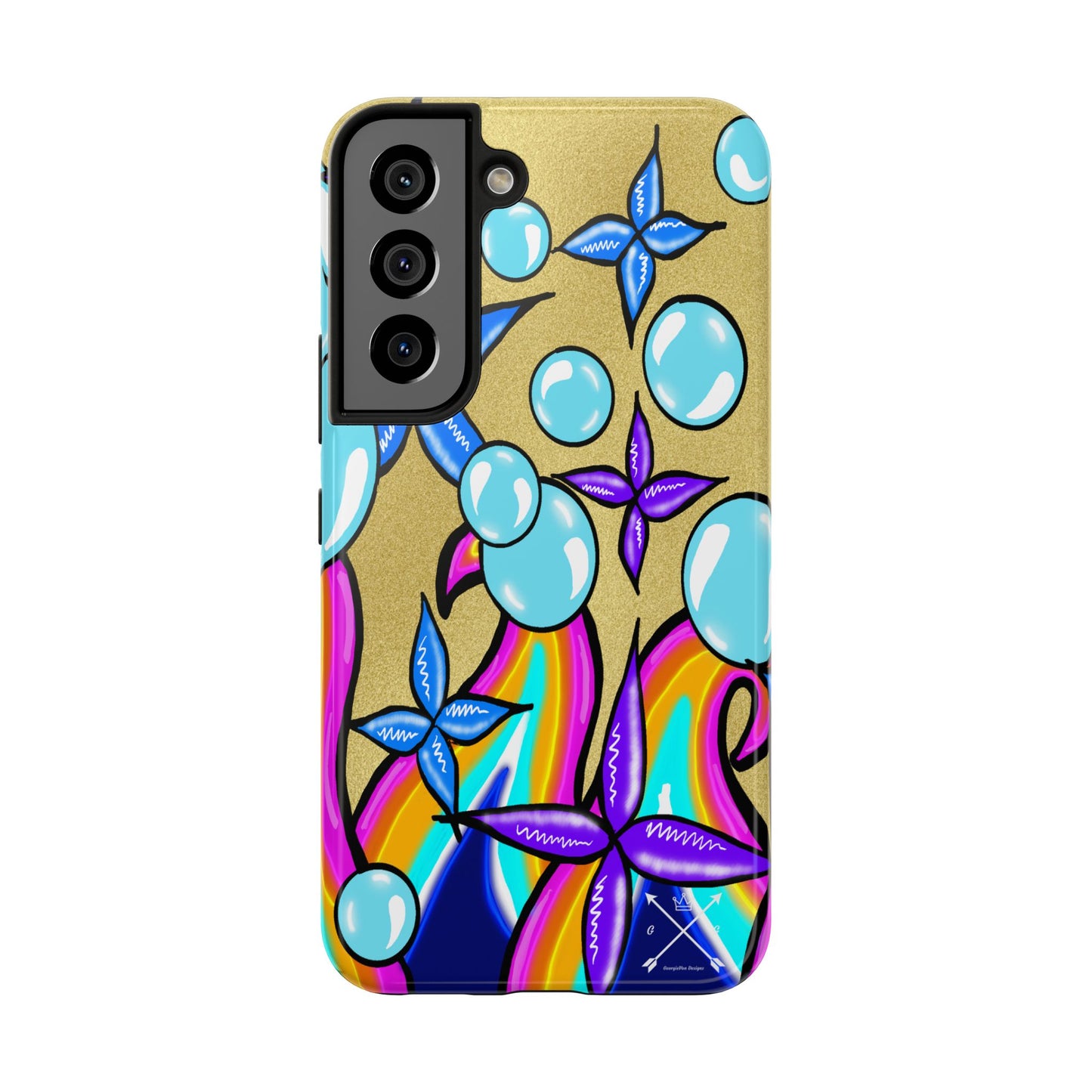 Bubble Rave (abstract art) - Tough iPhone Cases