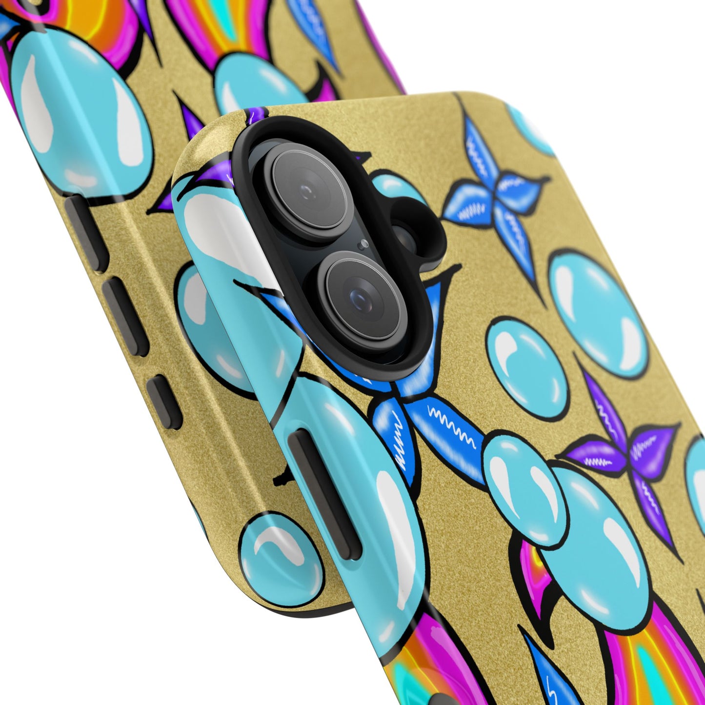 Bubble Rave (abstract art) - Tough iPhone Cases