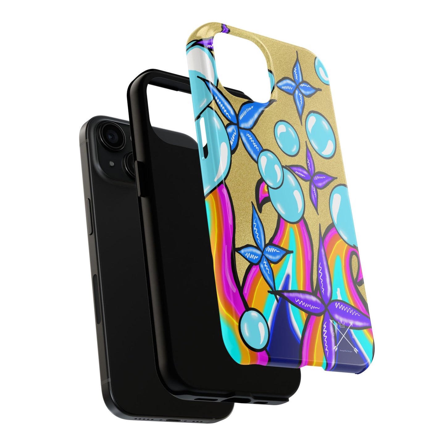 Bubble Rave (abstract art) - Tough iPhone Cases