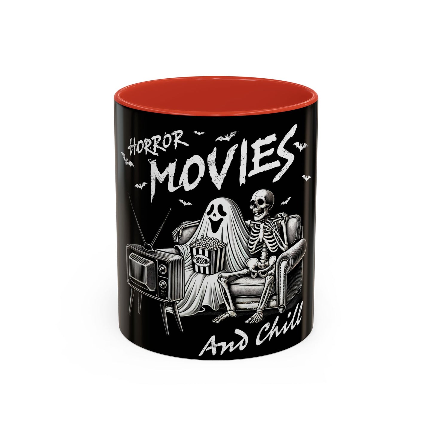 Horror Movies and Chill - Accent Coffee Mug (11, 15oz)