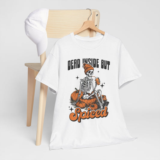 Dead Inside But Spiced - Unisex Heavy Cotton Tee