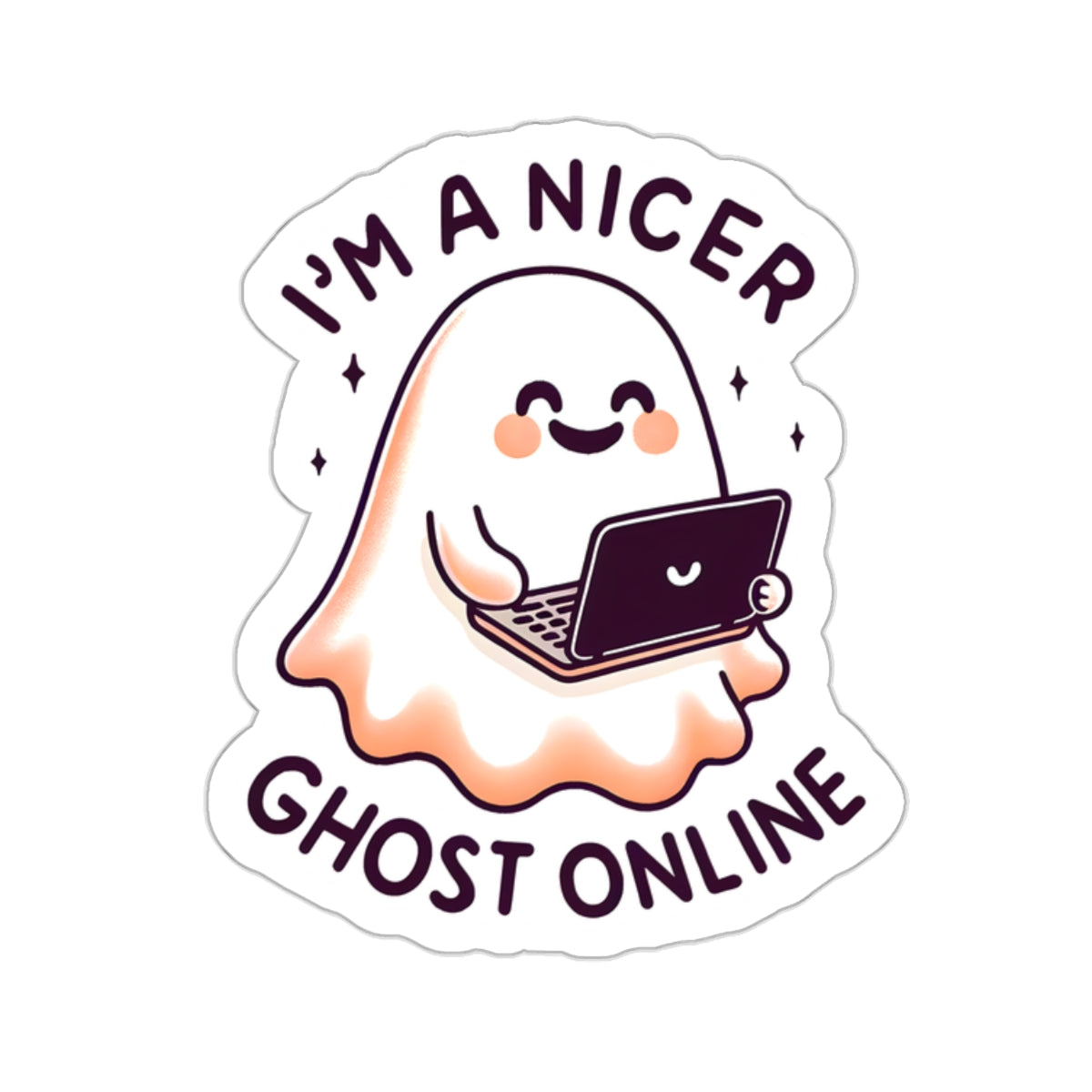 I’m A Nicer Ghost Online - Kiss-Cut Stickers