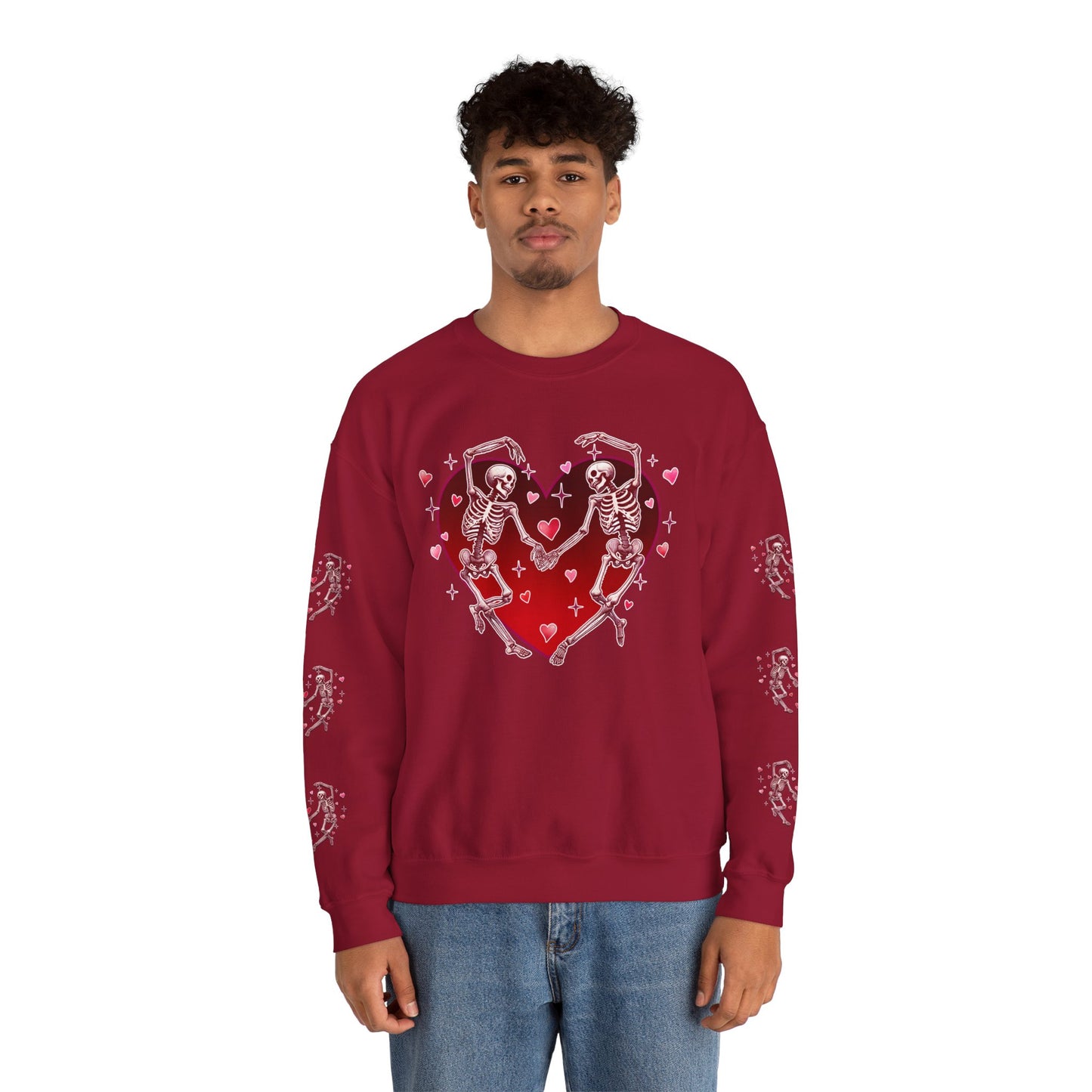 Dancing Skeleton Lovers - Crewneck Sweatshirt