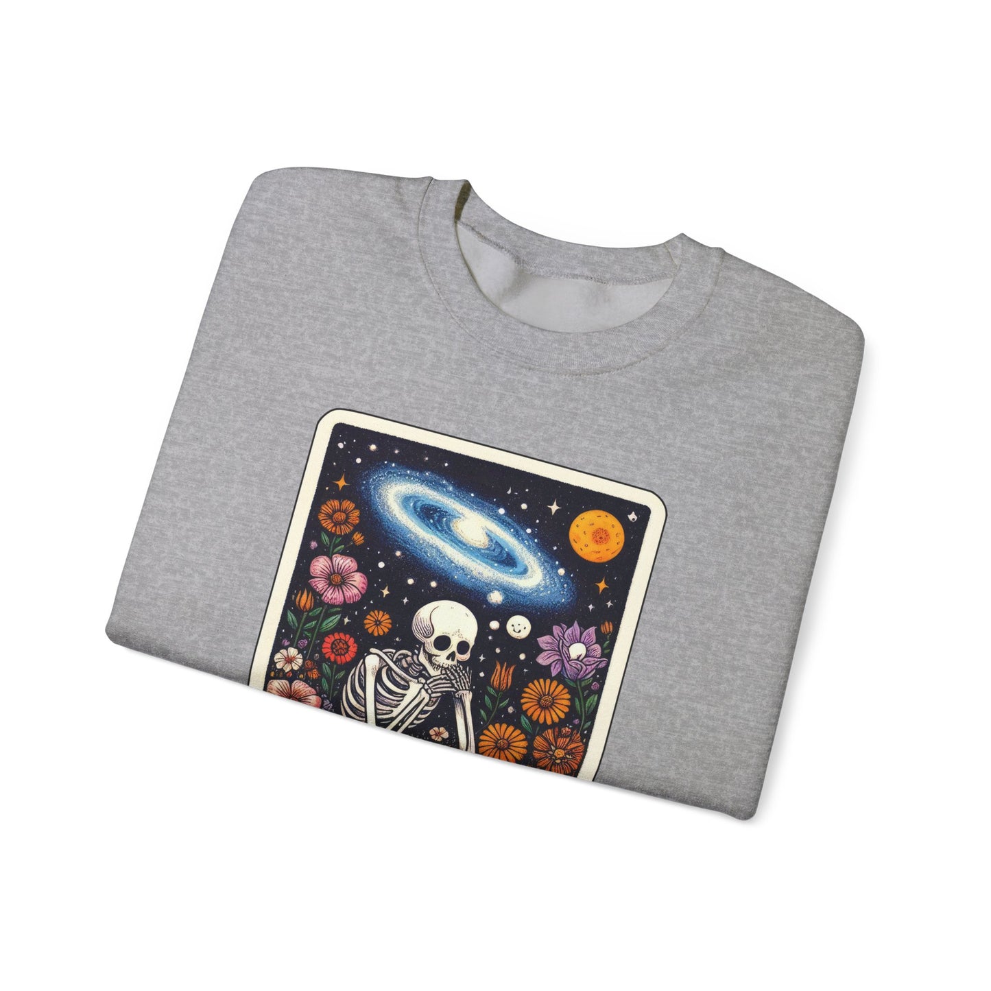 The Overthinker Skeleton Tarot Card - Sweatshirt