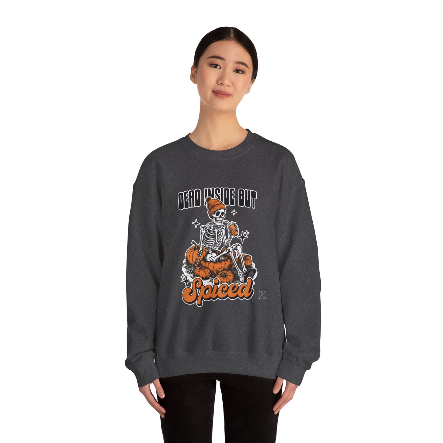 Dead Inside But Spiced - Unisex Heavy Blend™ Crewneck Sweatshirt