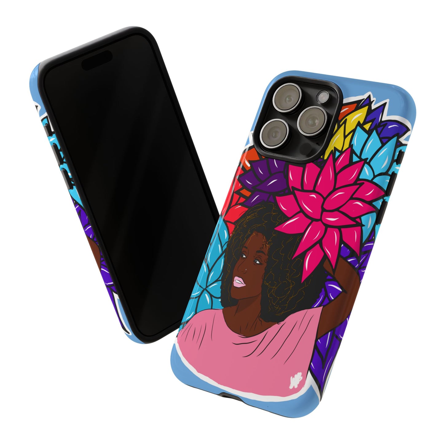 Beauty with Flowers - Tough Phone Cases