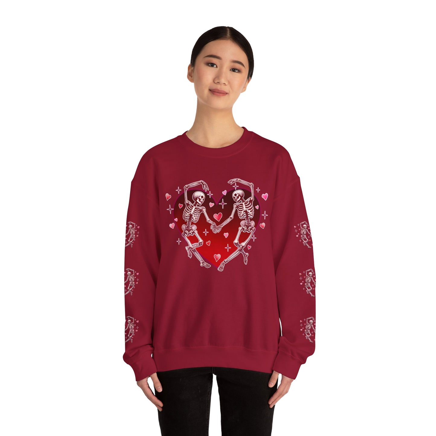 Dancing Skeleton Lovers - Crewneck Sweatshirt