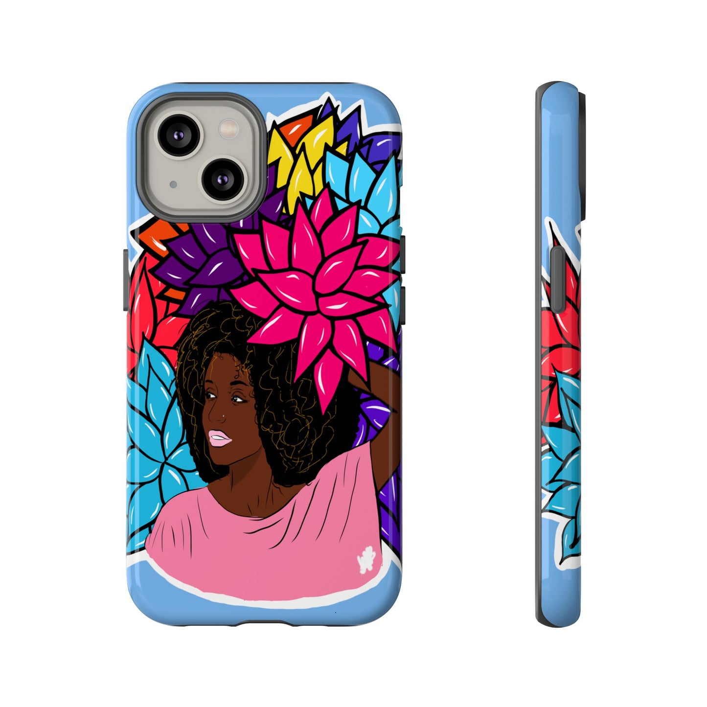 Beauty with Flowers - Tough Phone Cases