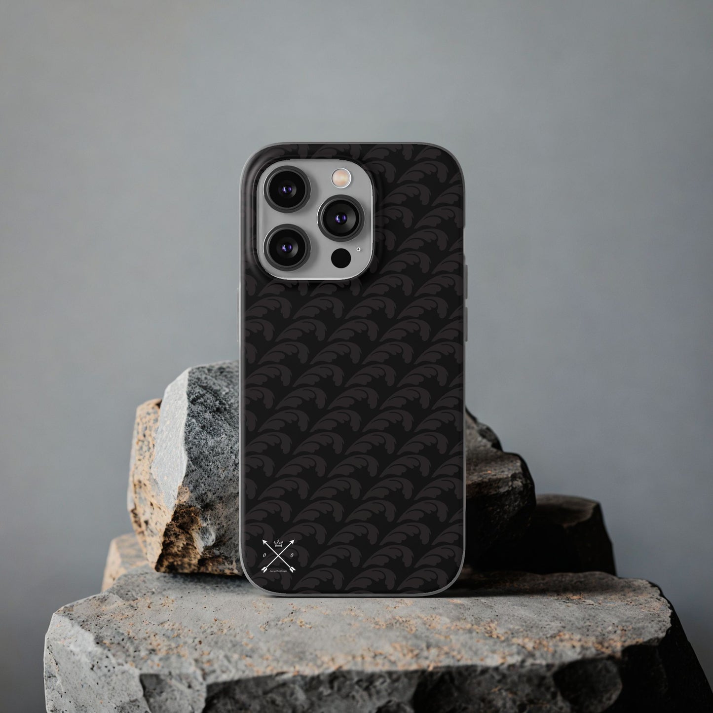 Beautiful Beloved Flourish (black/black) - Flexi Phone Cases