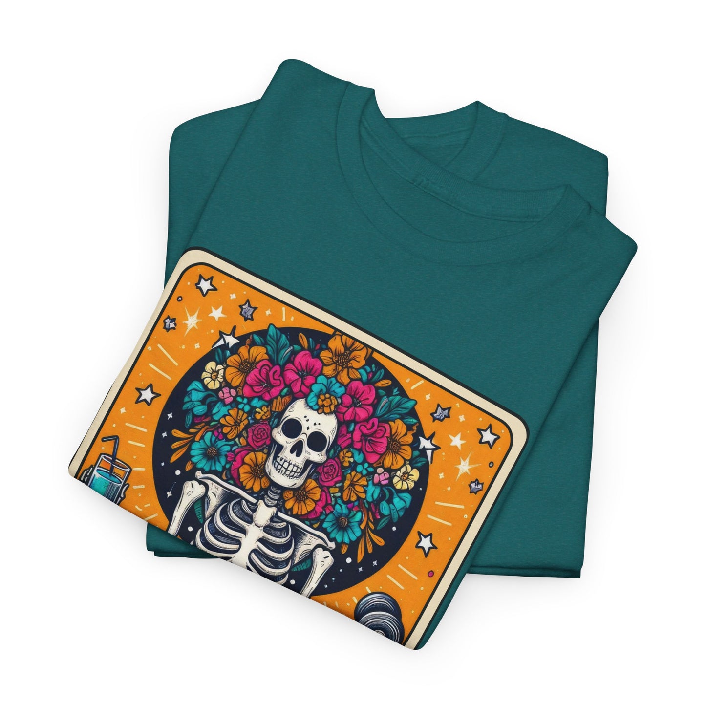 Gymaholic Skeleton Tarot - Unisex Tee Shirt