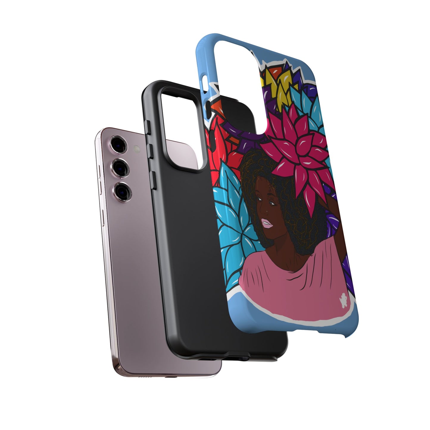 Beauty with Flowers - Tough Phone Cases