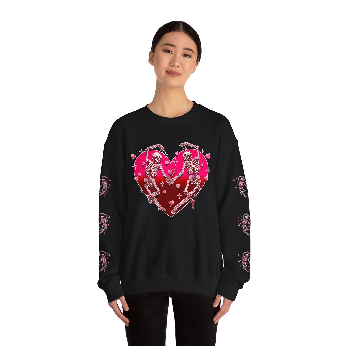 Dancing Skeleton Lovers - Crewneck Sweatshirt