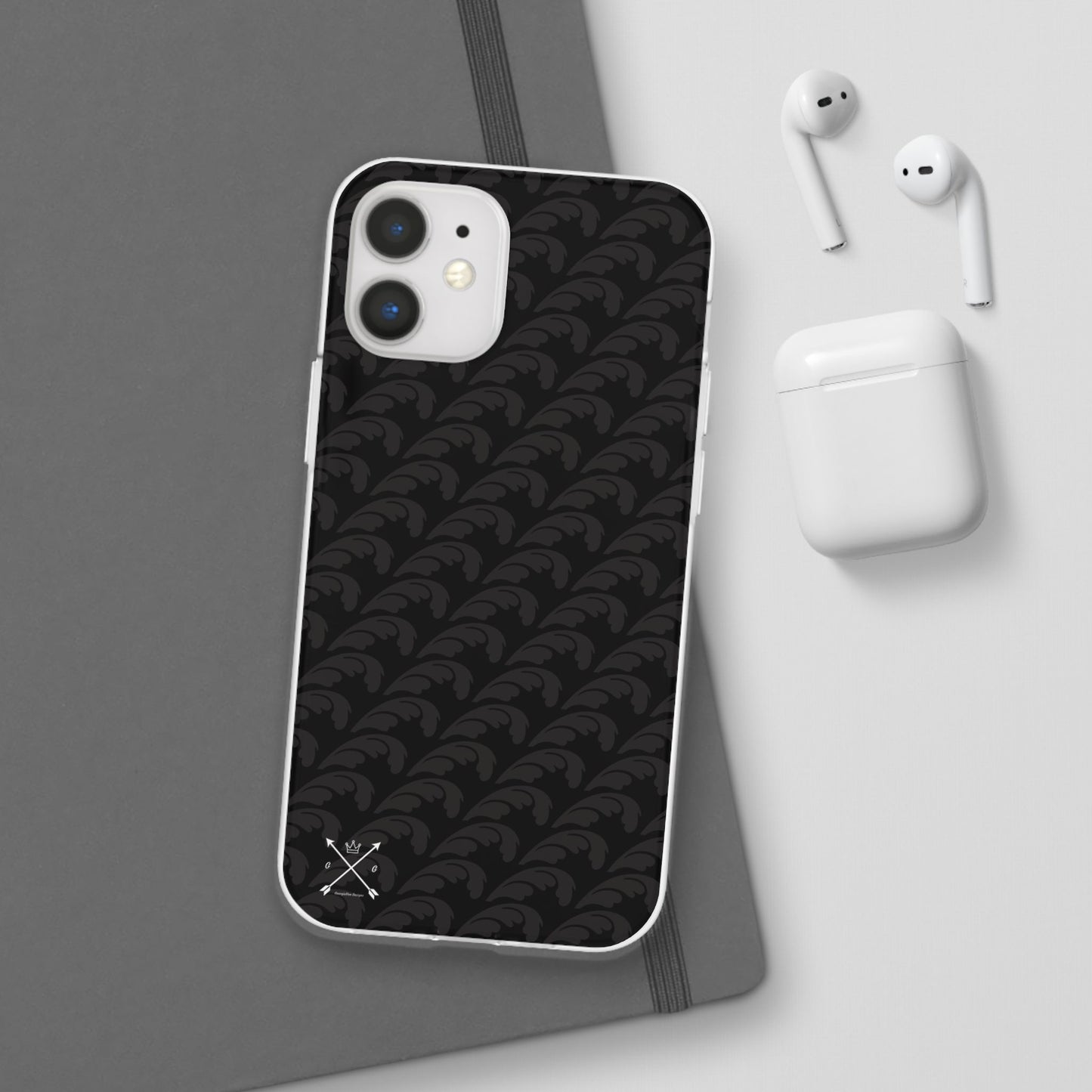 Beautiful Beloved Flourish (black/black) - Flexi Phone Cases