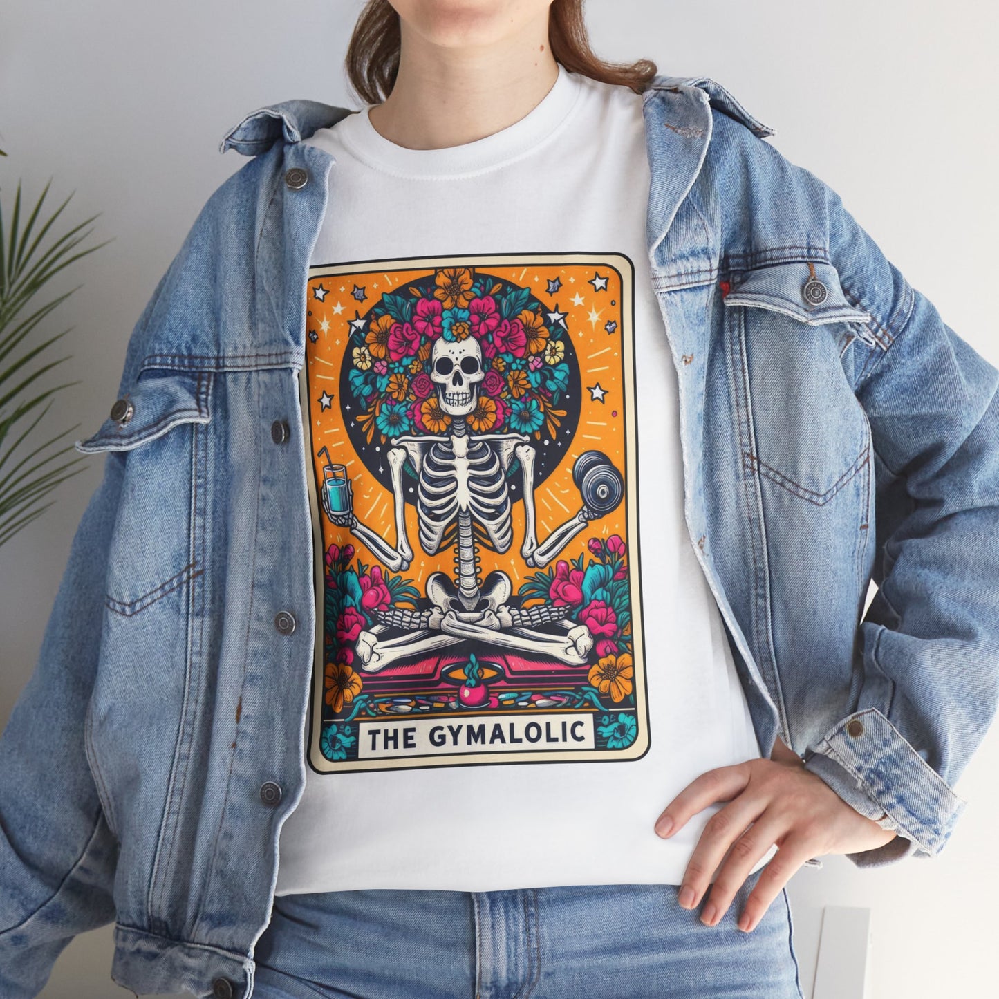 Gymaholic Skeleton Tarot - Unisex Tee Shirt