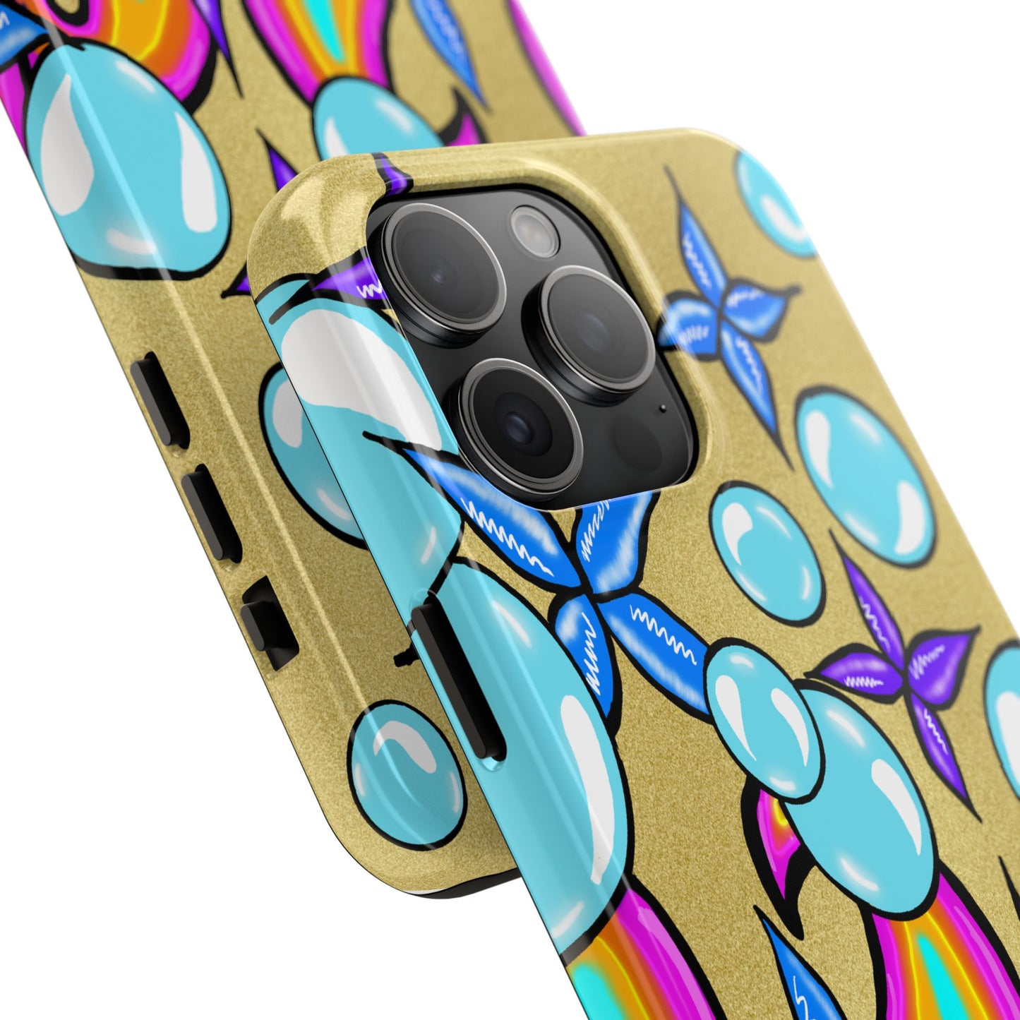 Bubble Rave (abstract art) - Tough iPhone Cases