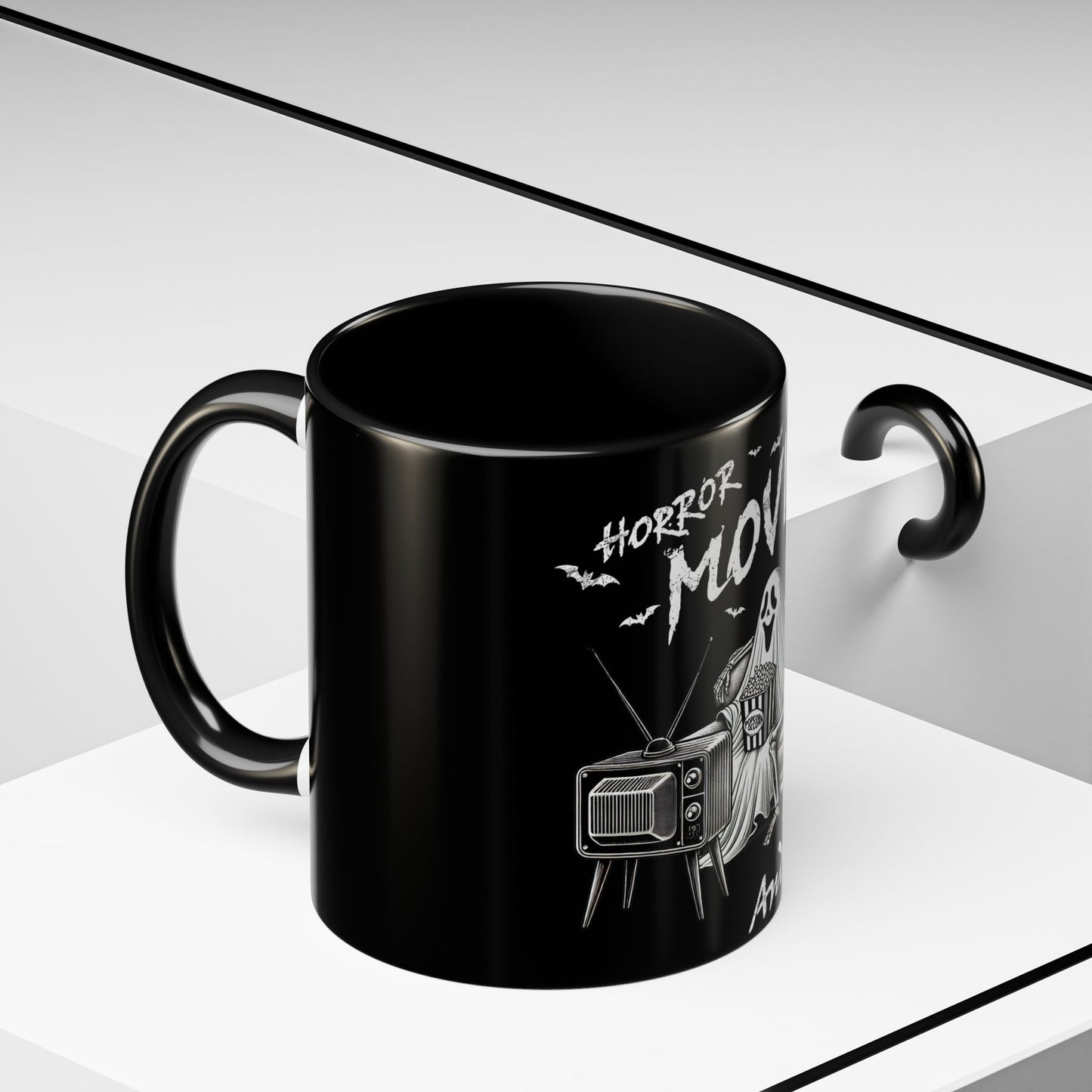 Horror Movies and Chill - Accent Coffee Mug (11, 15oz)