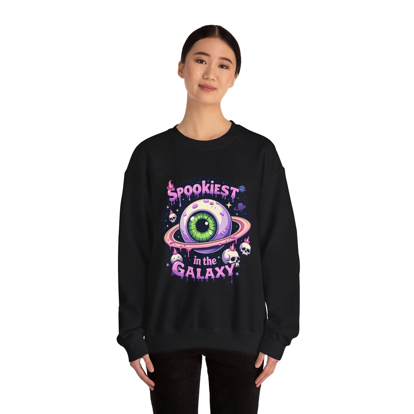 Spookiest in the Galaxy, Eyeball Planet Design - Sweatshirt