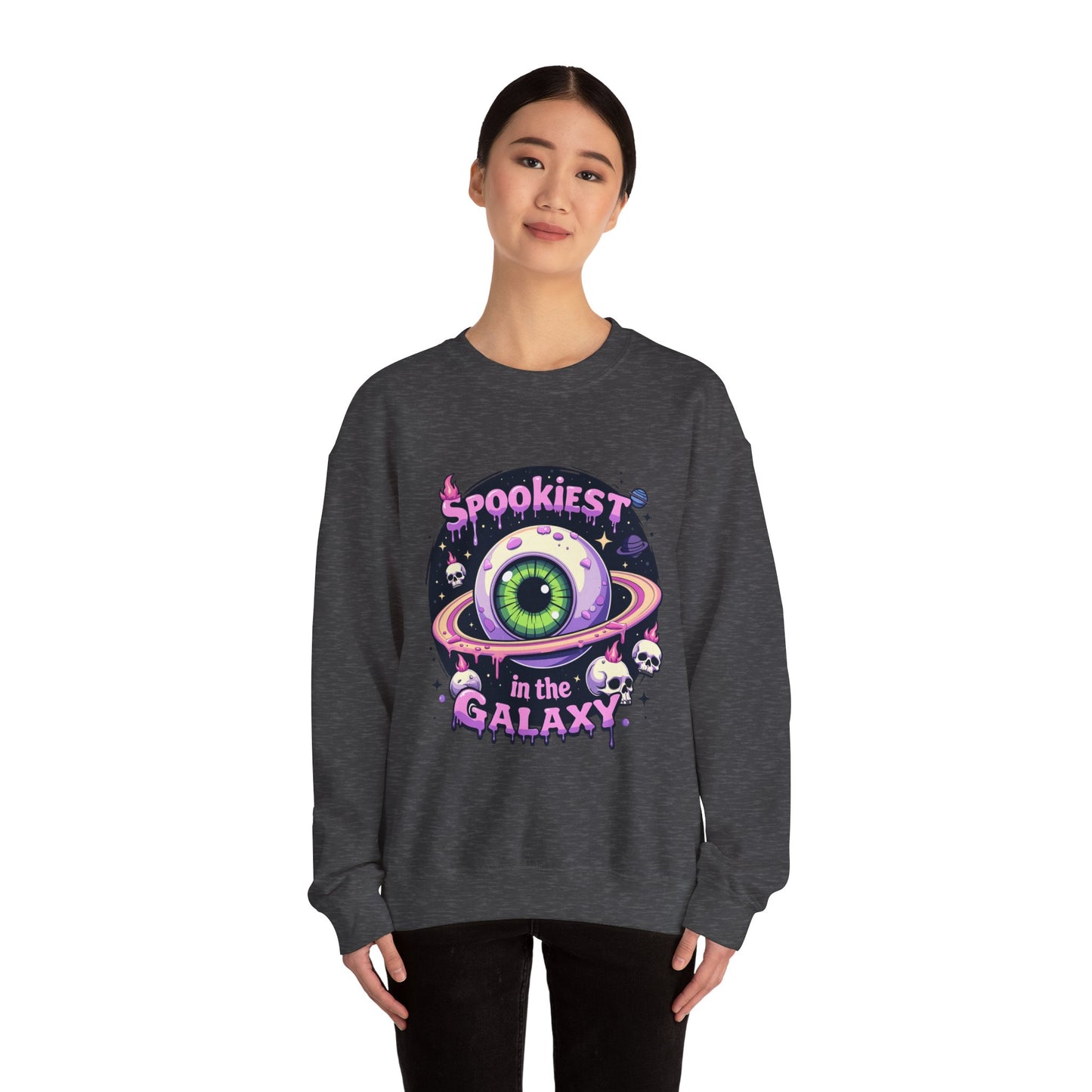 Spookiest in the Galaxy, Eyeball Planet Design - Sweatshirt