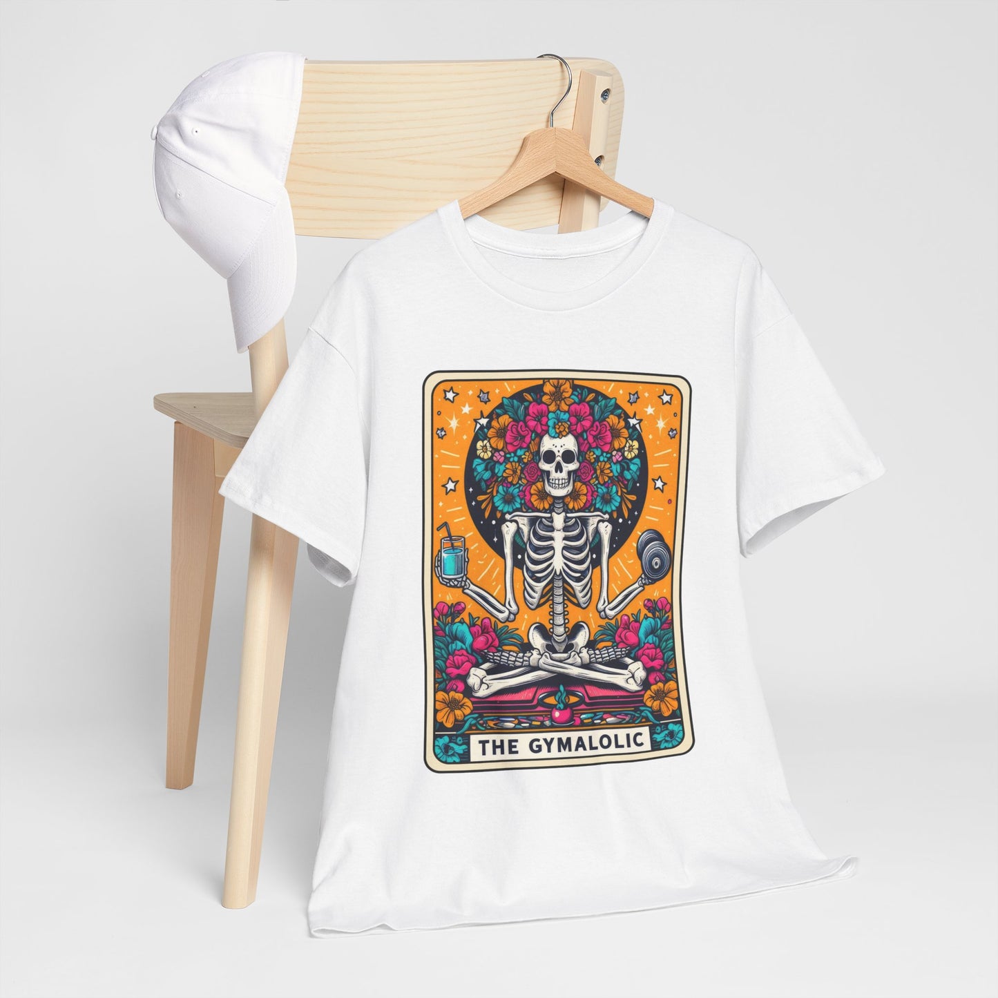 Gymaholic Skeleton Tarot - Unisex Tee Shirt