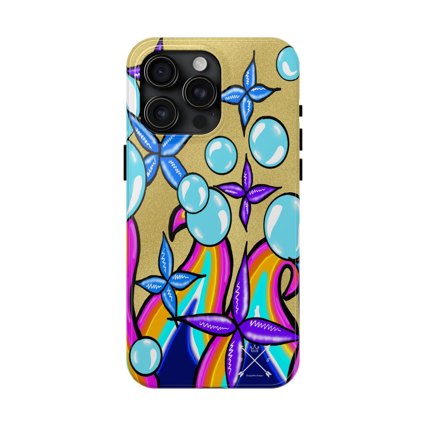 Bubble Rave (abstract art) - Tough iPhone Cases