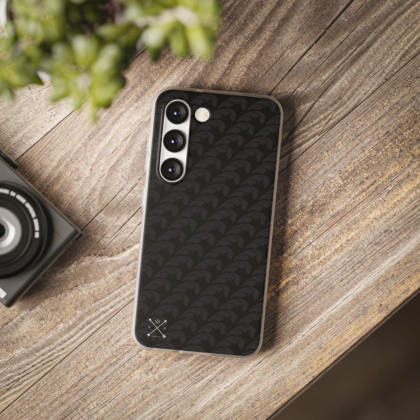 Beautiful Beloved Flourish (black/black) - Flexi Phone Cases