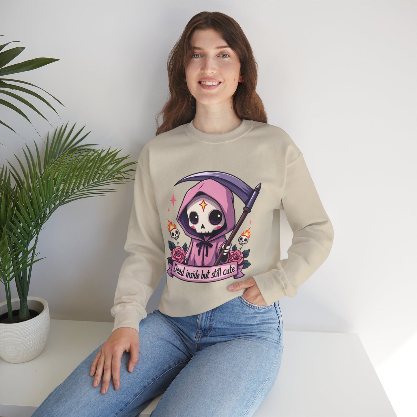 Dead Inside But Still Cute - Unisex Heavy Blend™ Sweatshirt